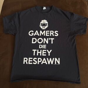 Delta Black Graphic Tee with White Gamer Text